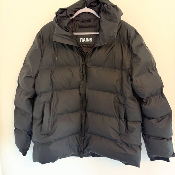 RAINS Alta Puffer Jacket – Black – Size XL 🖤🧥 - Picture 1 of 7